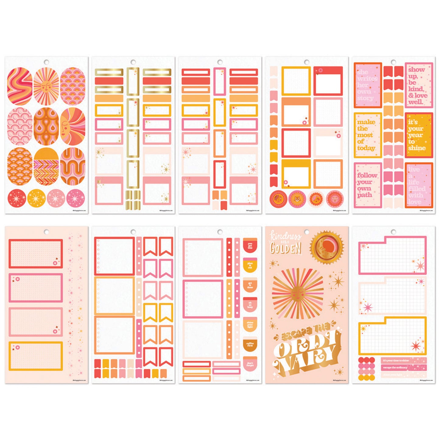 Happy Planner - Sticker Book - Retro Sunset