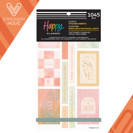 Happy Planner - Sticker Book - Textured Canvas