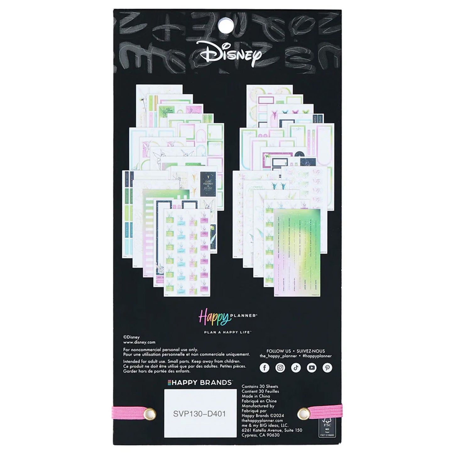 Happy Planner - Sticker Book - Disney Tinker Bell Stay Sparkly