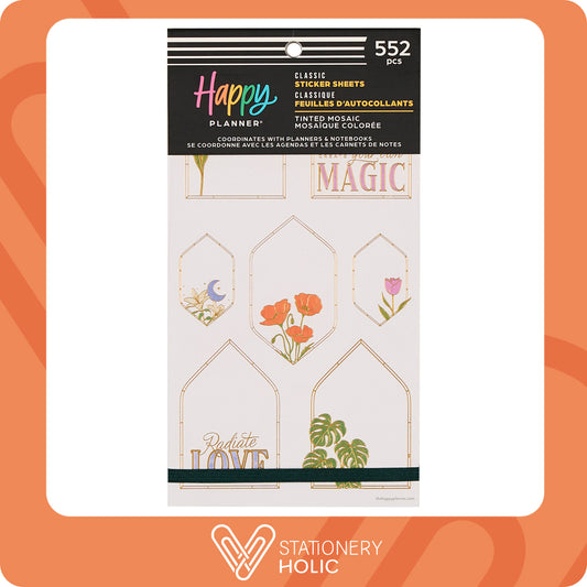 Happy Planner - Sticker Book - Tinted Mosaic
