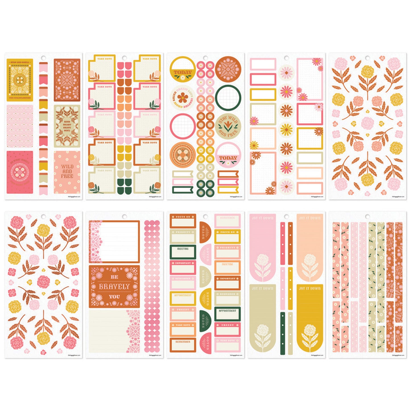 Happy Planner - Sticker Book - Western Wildflower