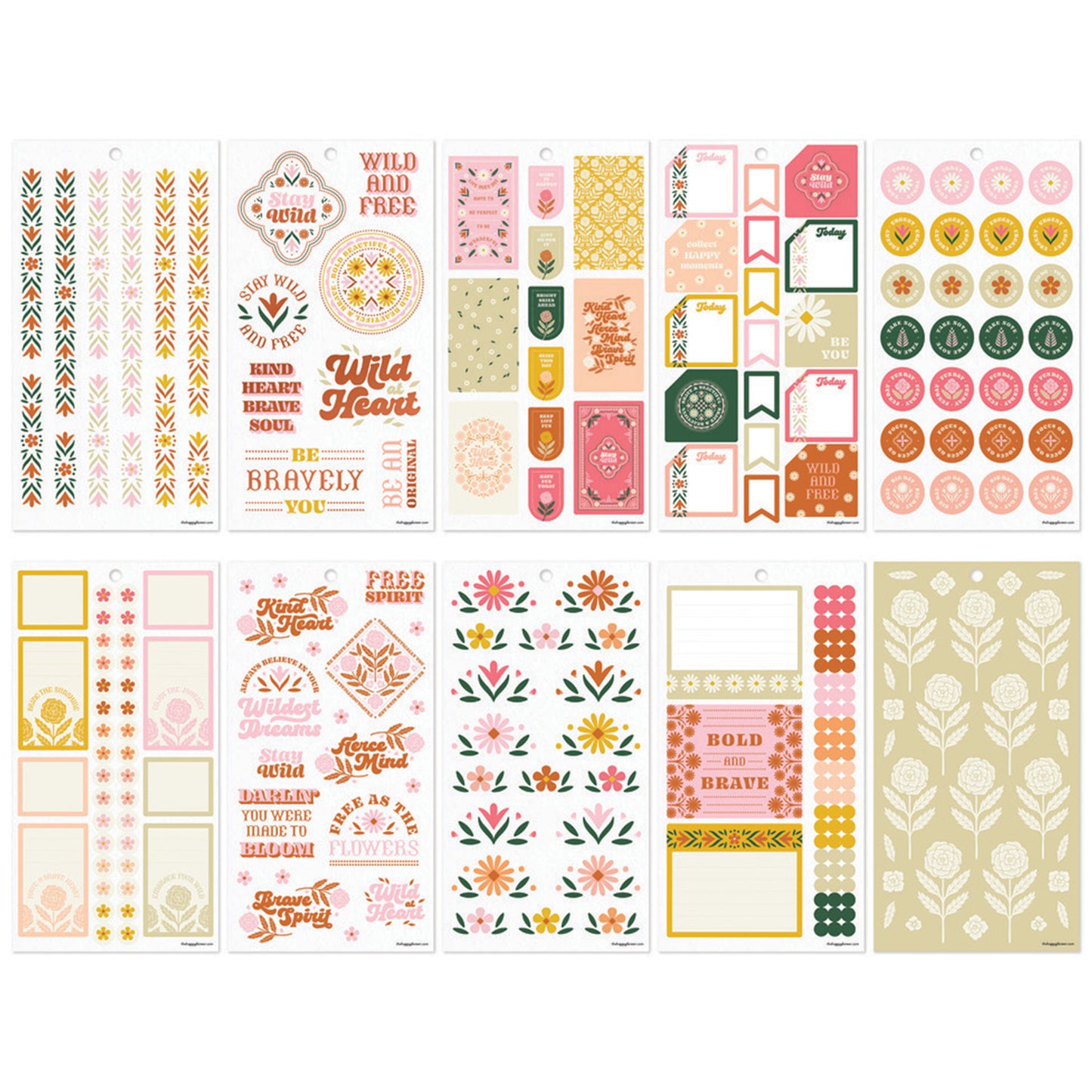 Happy Planner - Sticker Book - Western Wildflower