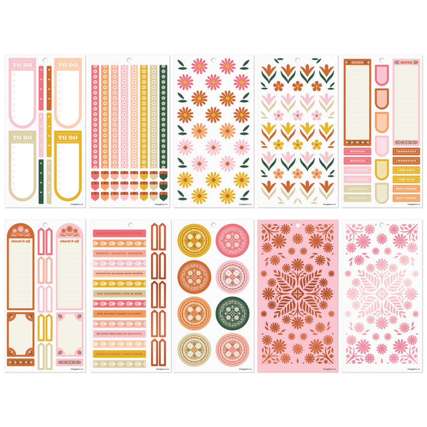 Happy Planner - Sticker Book - Western Wildflower