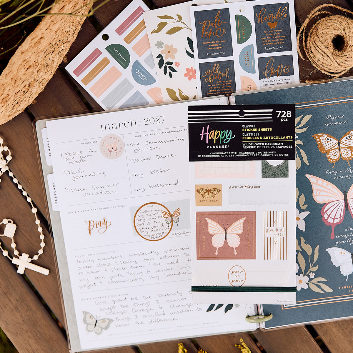 Happy Planner - Sticker Book - Wildflower Daydream Faith