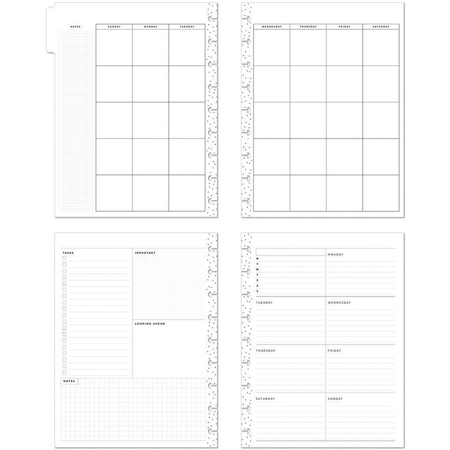 Happy Planner - Planner Classic (12 meses undated) Dashboard - Seeds of Joy