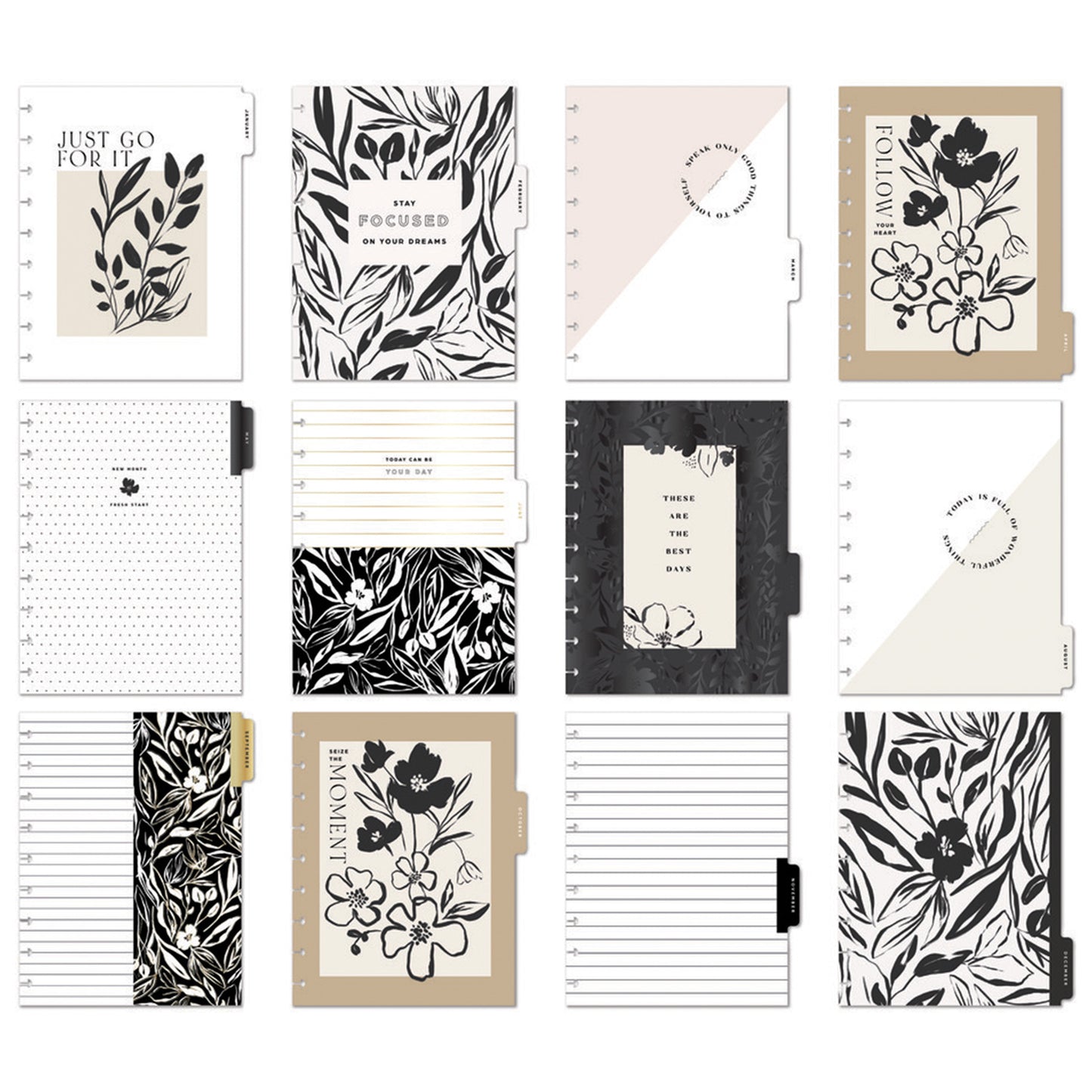 Happy Planner - Planner Classic (2025) Vertical - Sketchy Florals