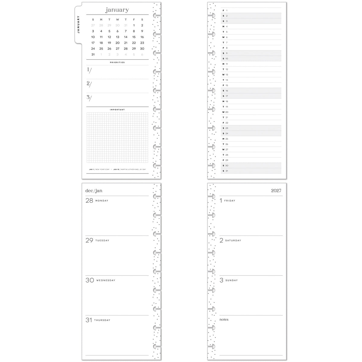 Happy Planner - Planner Skinny Classic (2027) - Seasonal Sidewalks