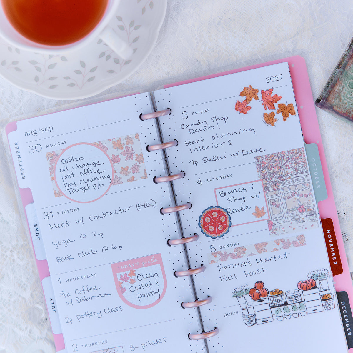 Happy Planner - Planner Skinny Classic (2027) - Seasonal Sidewalks