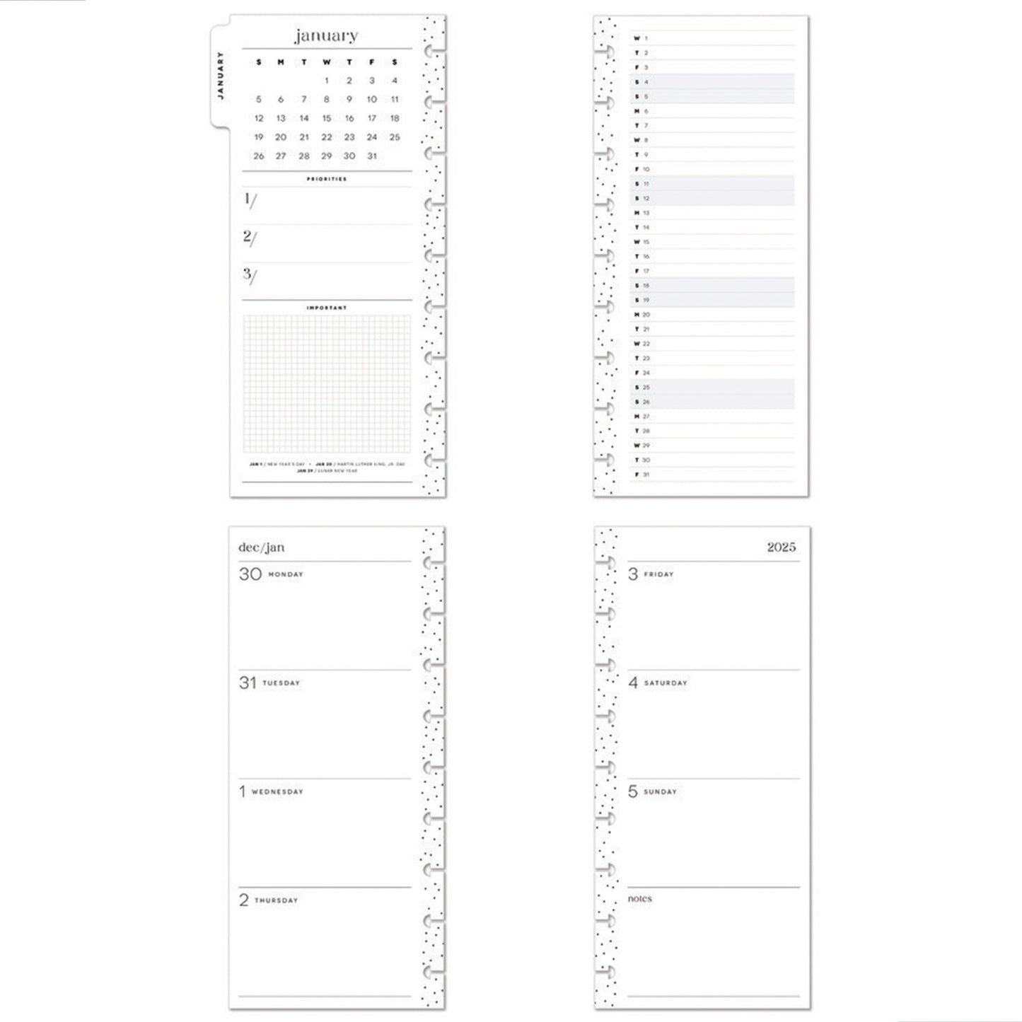 Happy Planner - Planner Skinny Classic (2025) - Blooming Bouquet