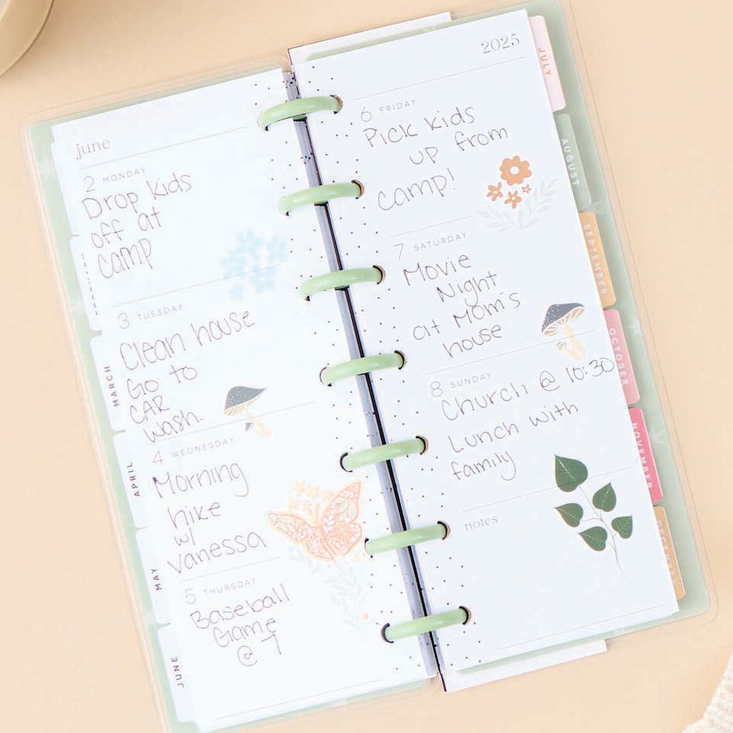 Happy Planner - Planner Skinny Mini (2025) - Forest Flowers