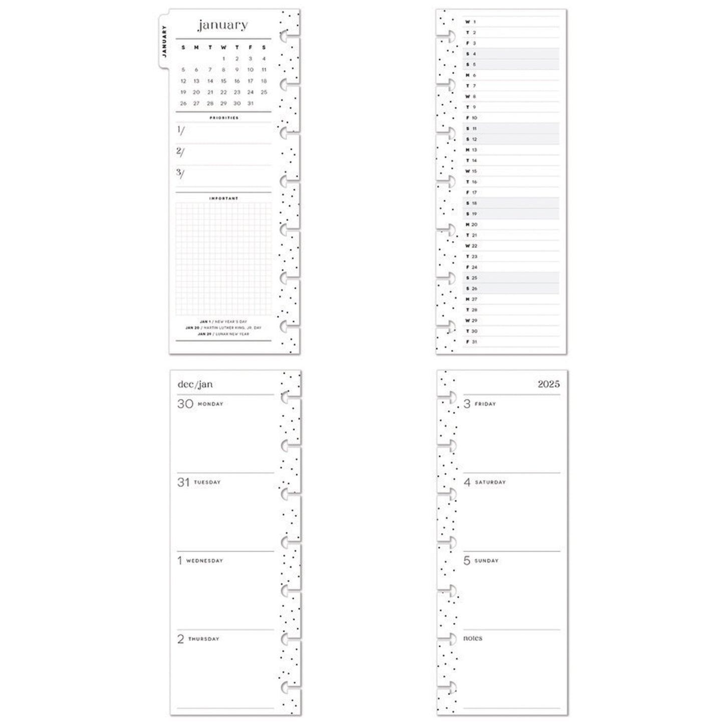 Happy Planner - Planner Skinny Mini (2025) - Forest Flowers