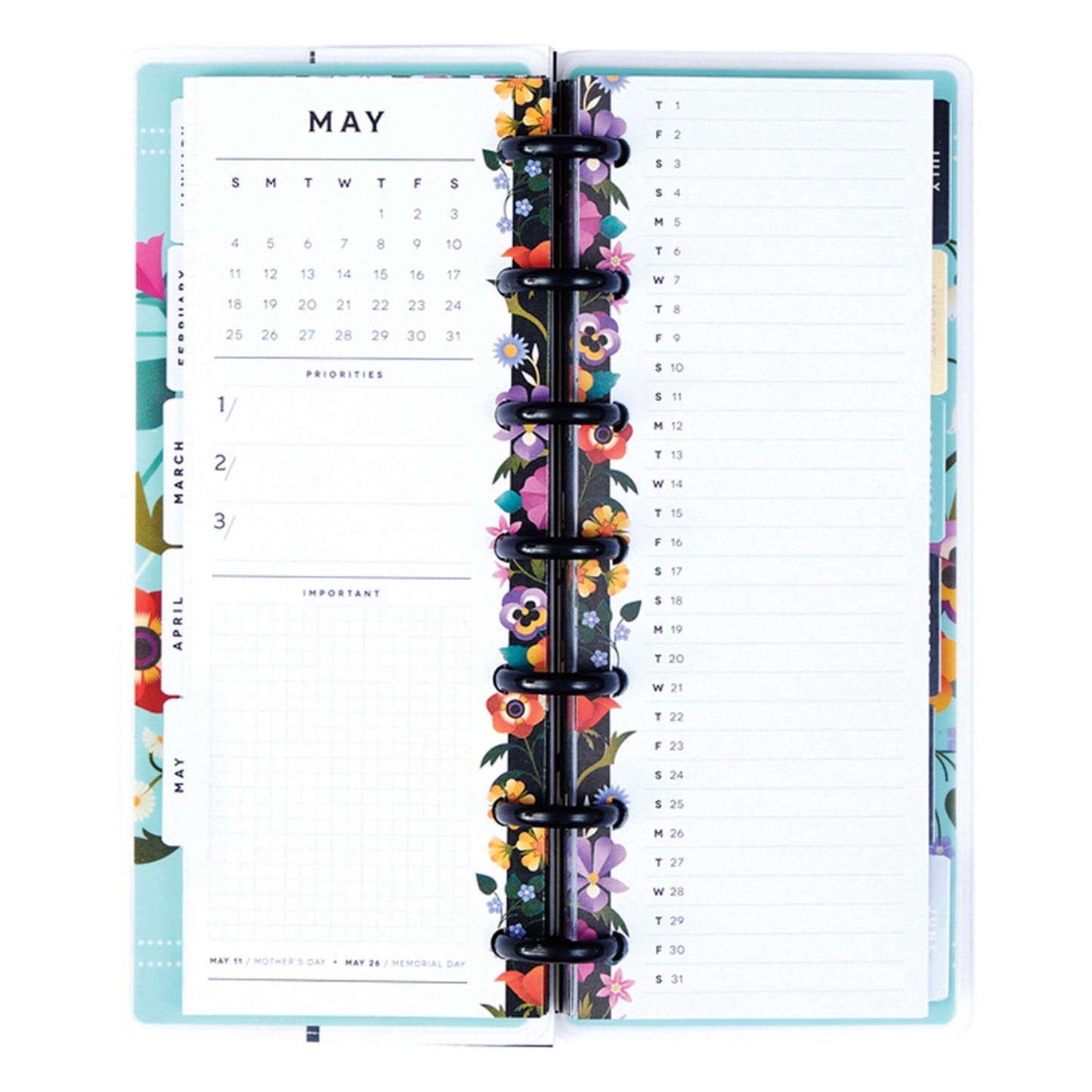 Happy Planner - Planner Skinny Mini (2025) - Radiant Garden