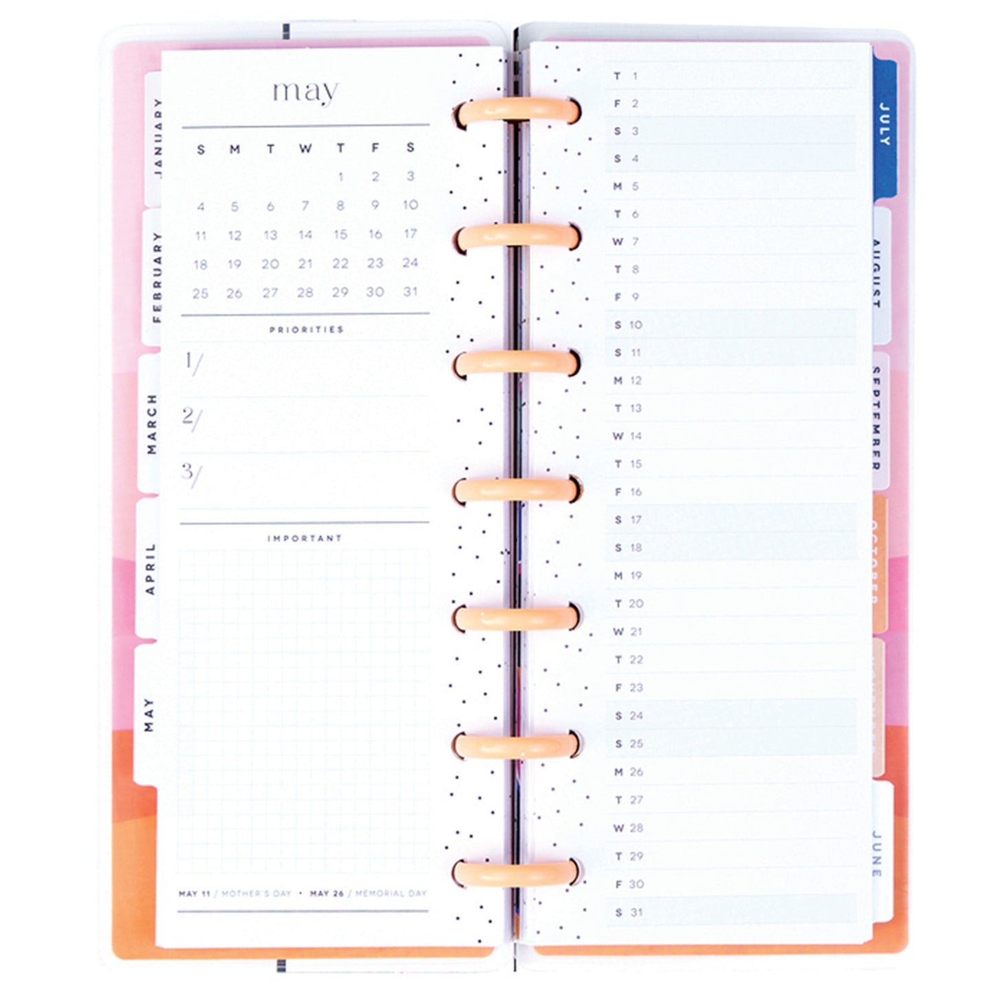 Happy Planner - Planner Skinny Mini (2025) - Vivid Tropics