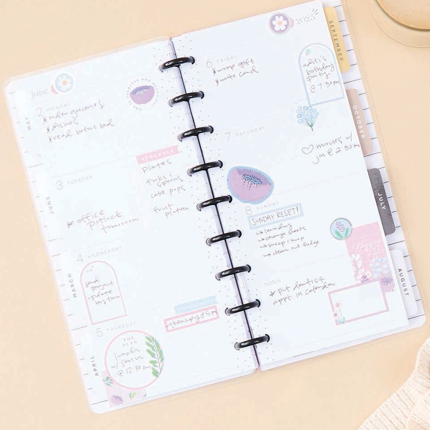 Happy Planner - Planner Skinny Classic (2025) - Sketchy Florals