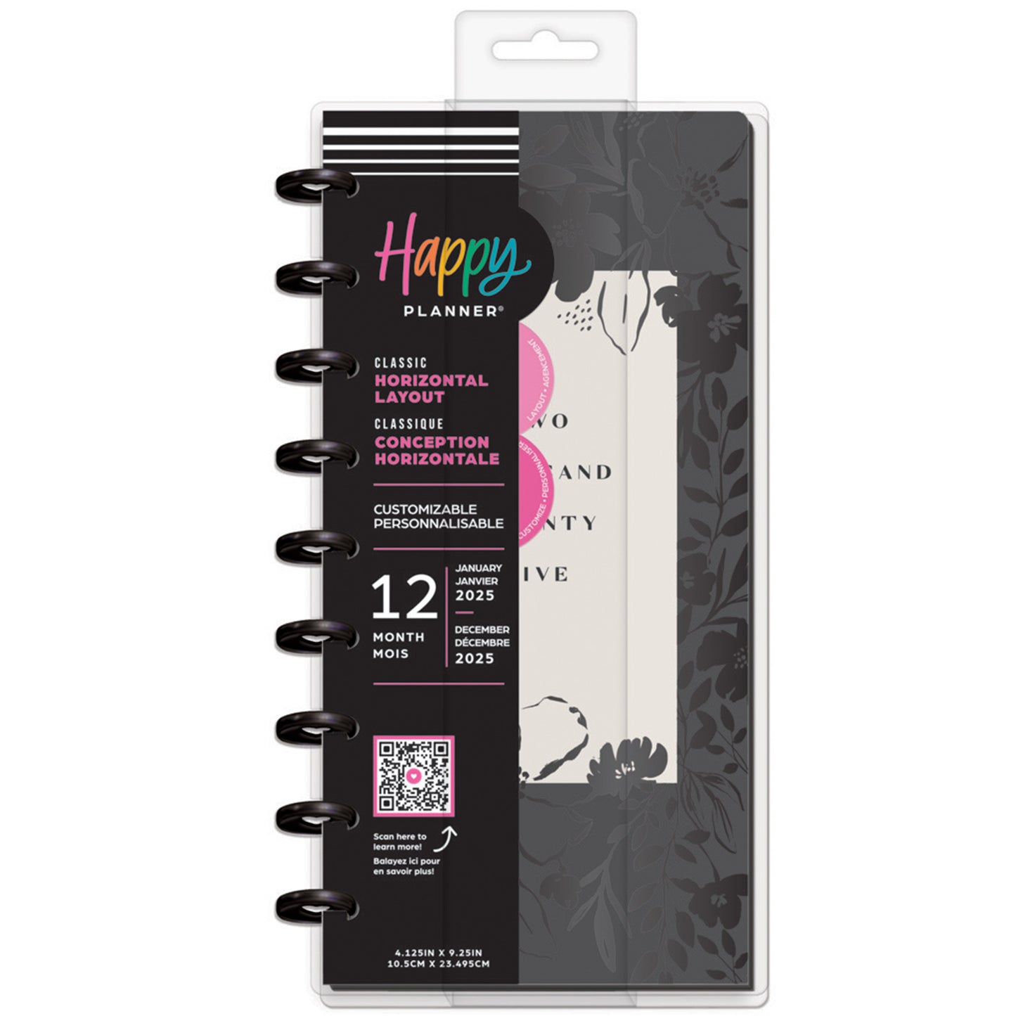 Happy Planner - Planner Skinny Classic (2025) - Sketchy Florals