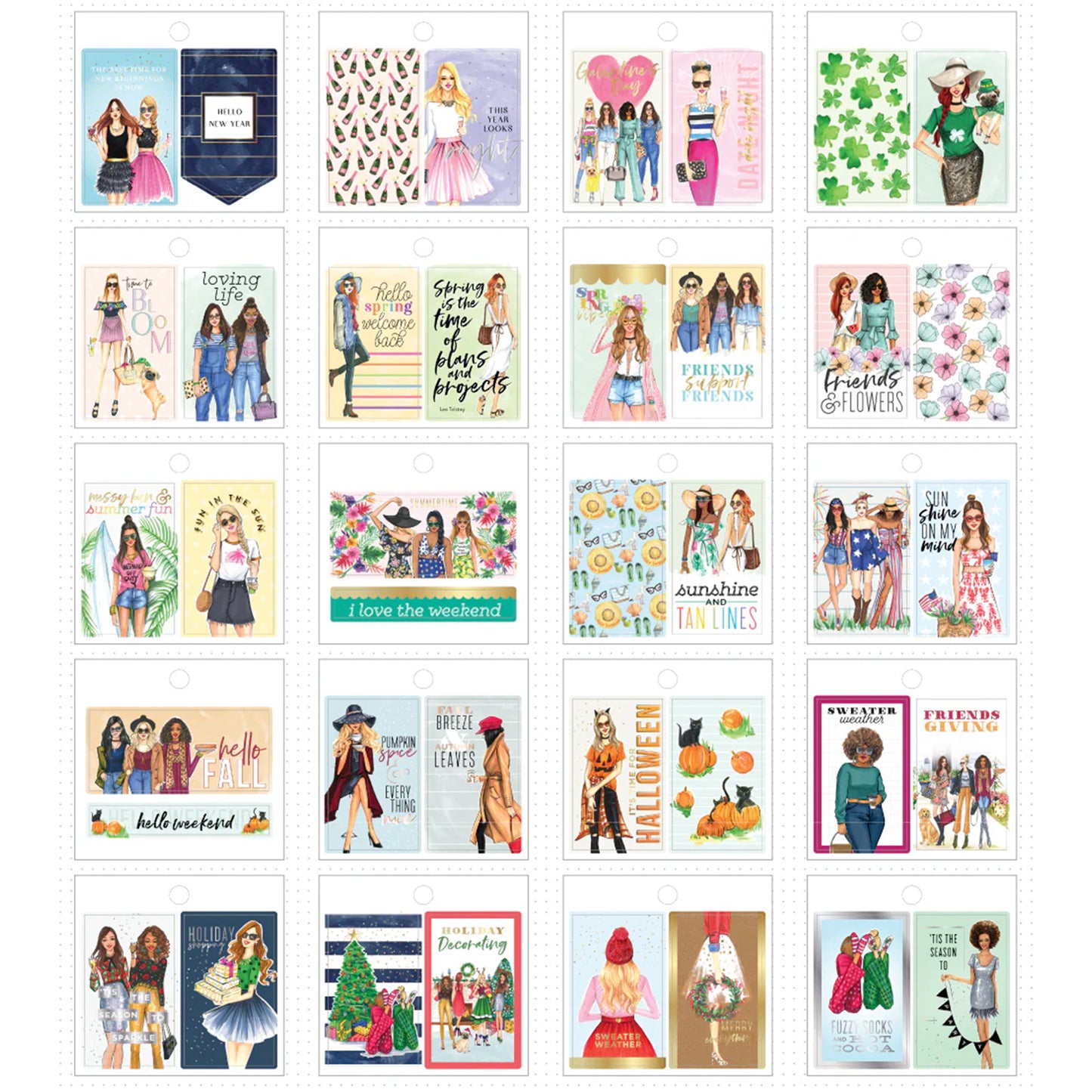Happy Planner - Tiny Sticker Pad - Seasonal Rongrong