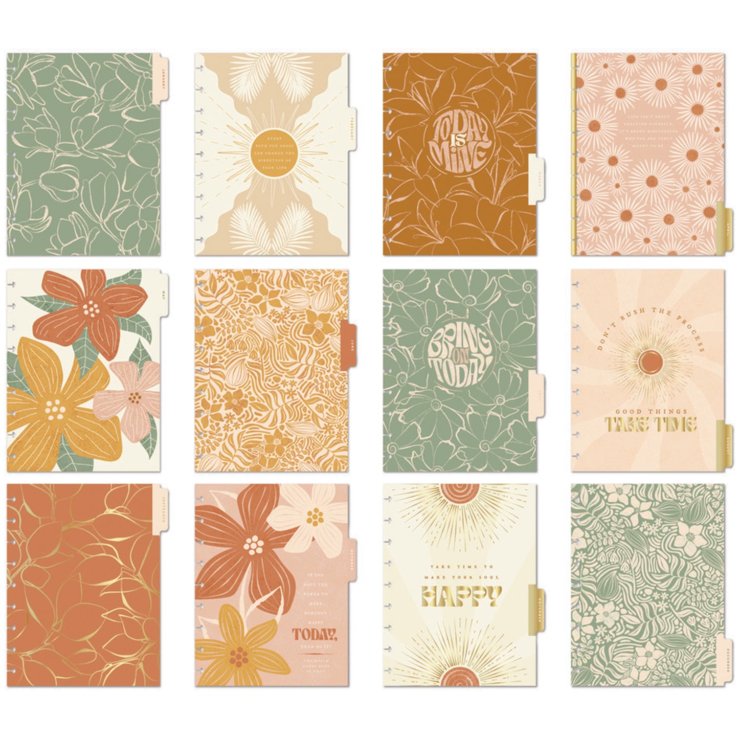 Happy Planner - Planner Classic (2025) Vertical - Sunny Oasis