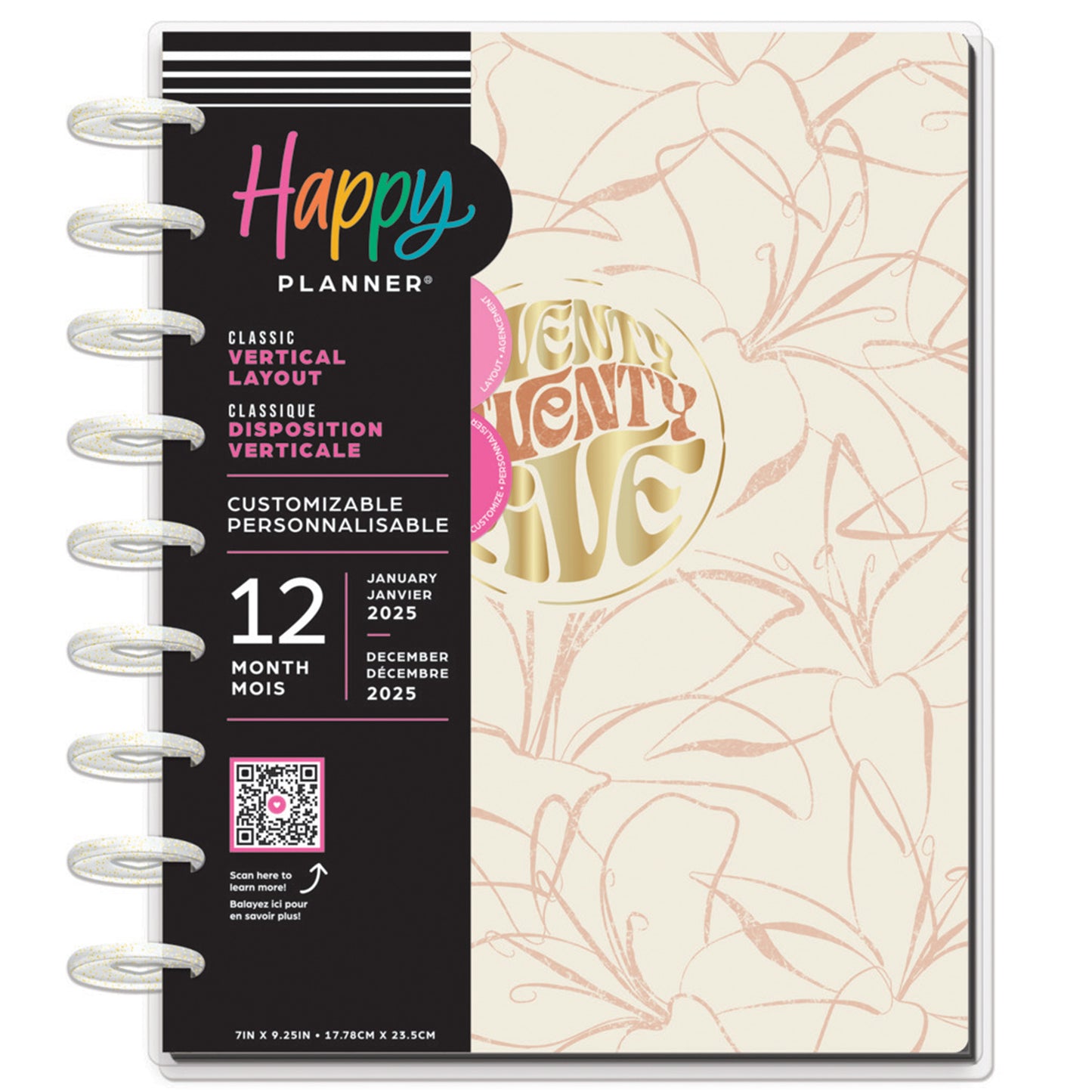 Happy Planner - Planner Classic (2025) Vertical - Sunny Oasis