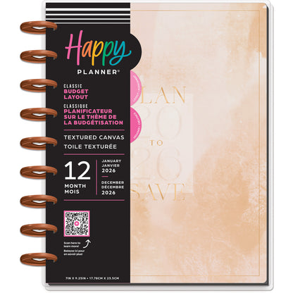 Happy Planner - Planner Classic (2026) - Textured Canvas