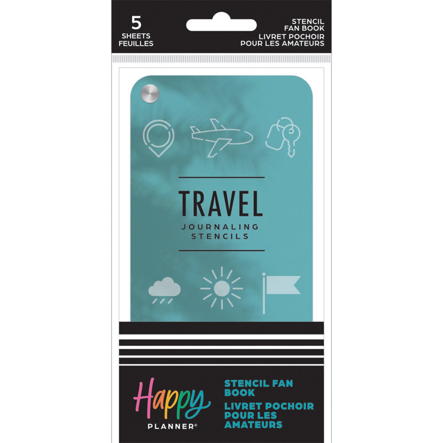 Happy Planner - Stencils Fan Book - Travel