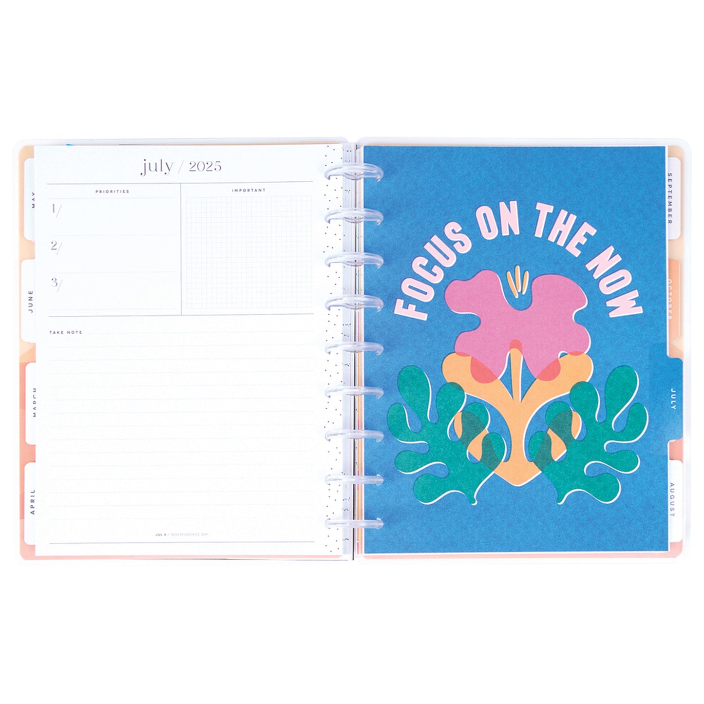 Happy Planner - Planner Classic (2025) Dashboard - Vivid Tropics