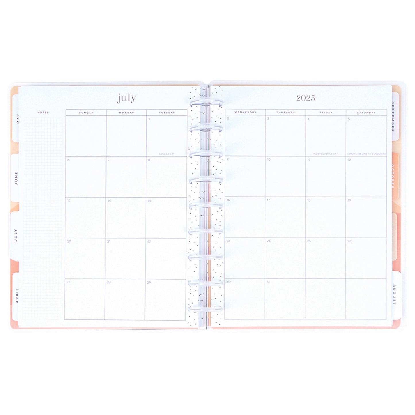 Happy Planner - Planner Classic (2025) Dashboard - Vivid Tropics