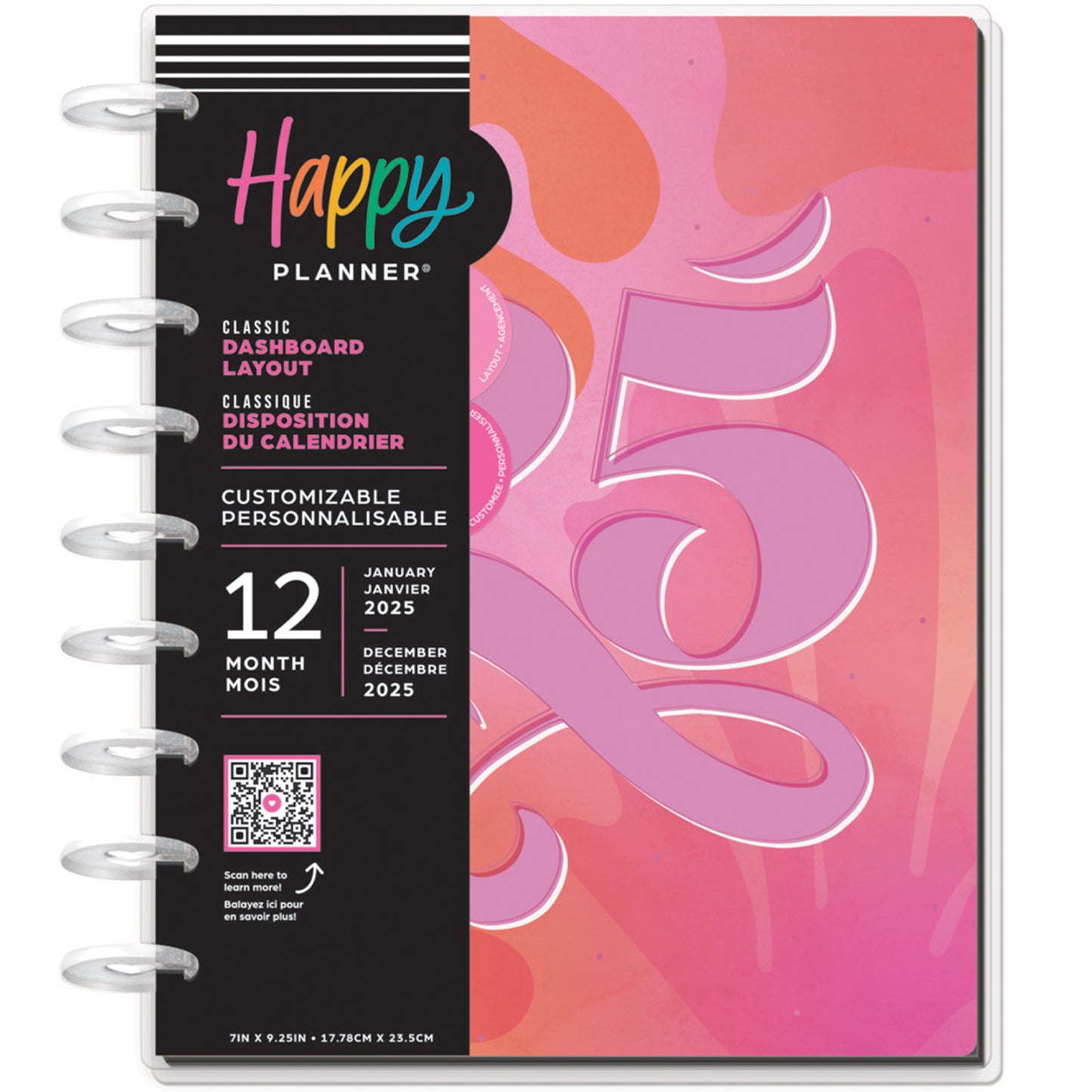 Happy Planner - Planner Classic (2025) Dashboard - Vivid Tropics