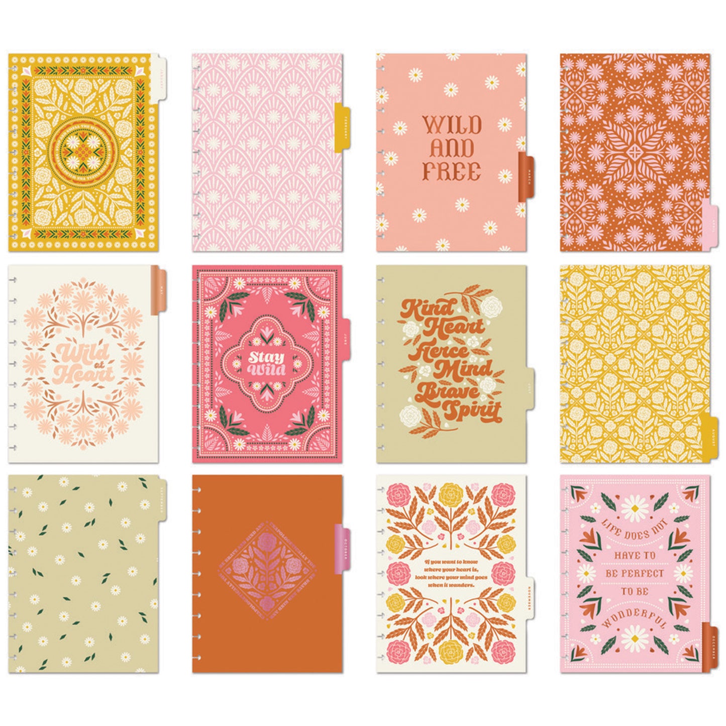 Happy Planner - Planner Classic (2025) Vertical - Western Wildflower