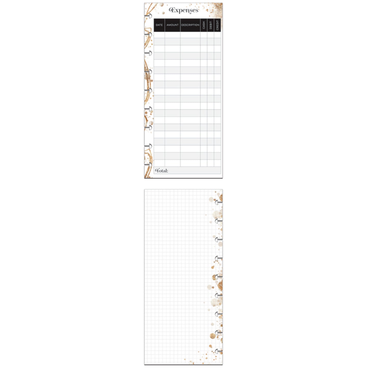 Happy Planner - Papel Skinny Classic - B&W Budget