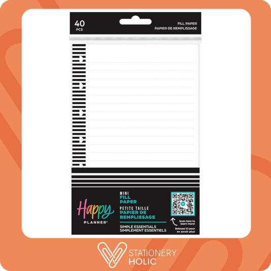 Happy Planner - Papel Mini - Simple Essentials