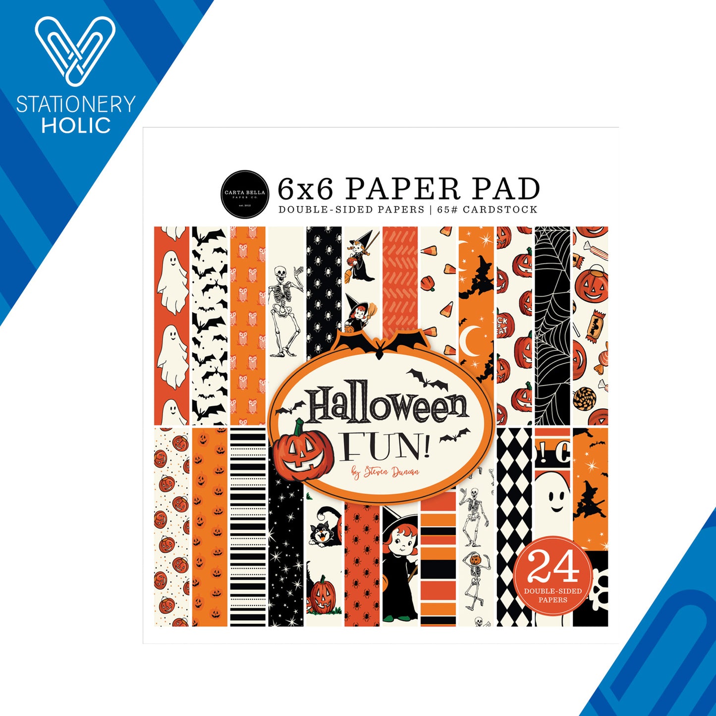 Echo Park - Bloc Papel 6 x 6 - Halloween Fun