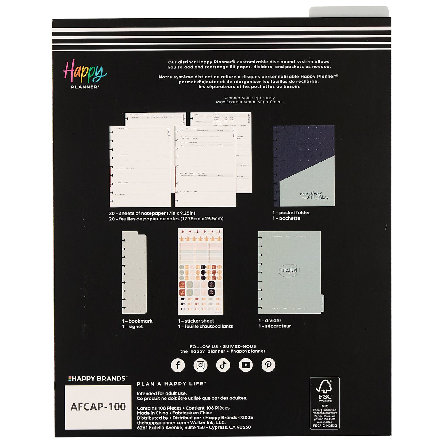 Happy Planner - Accessory Pack - Caregiver