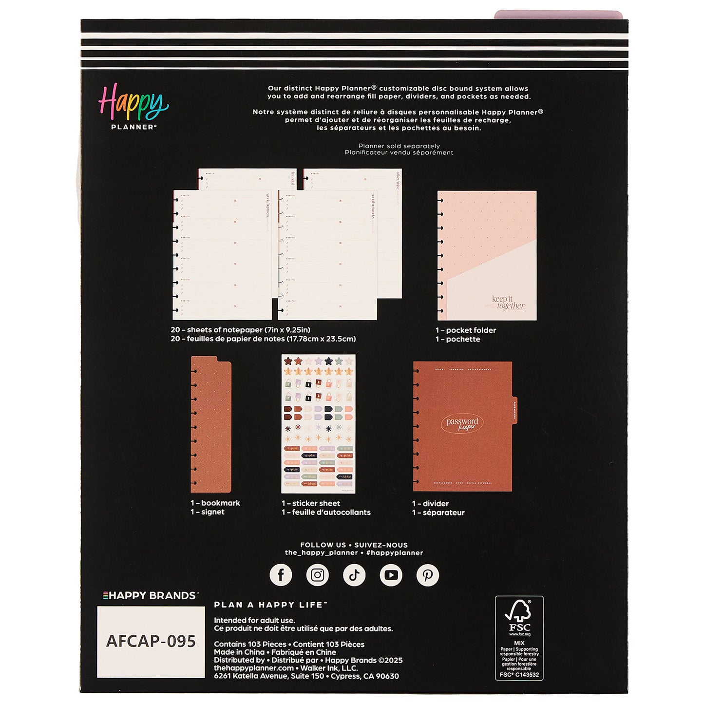 Happy Planner - Accessory Pack - Passwords