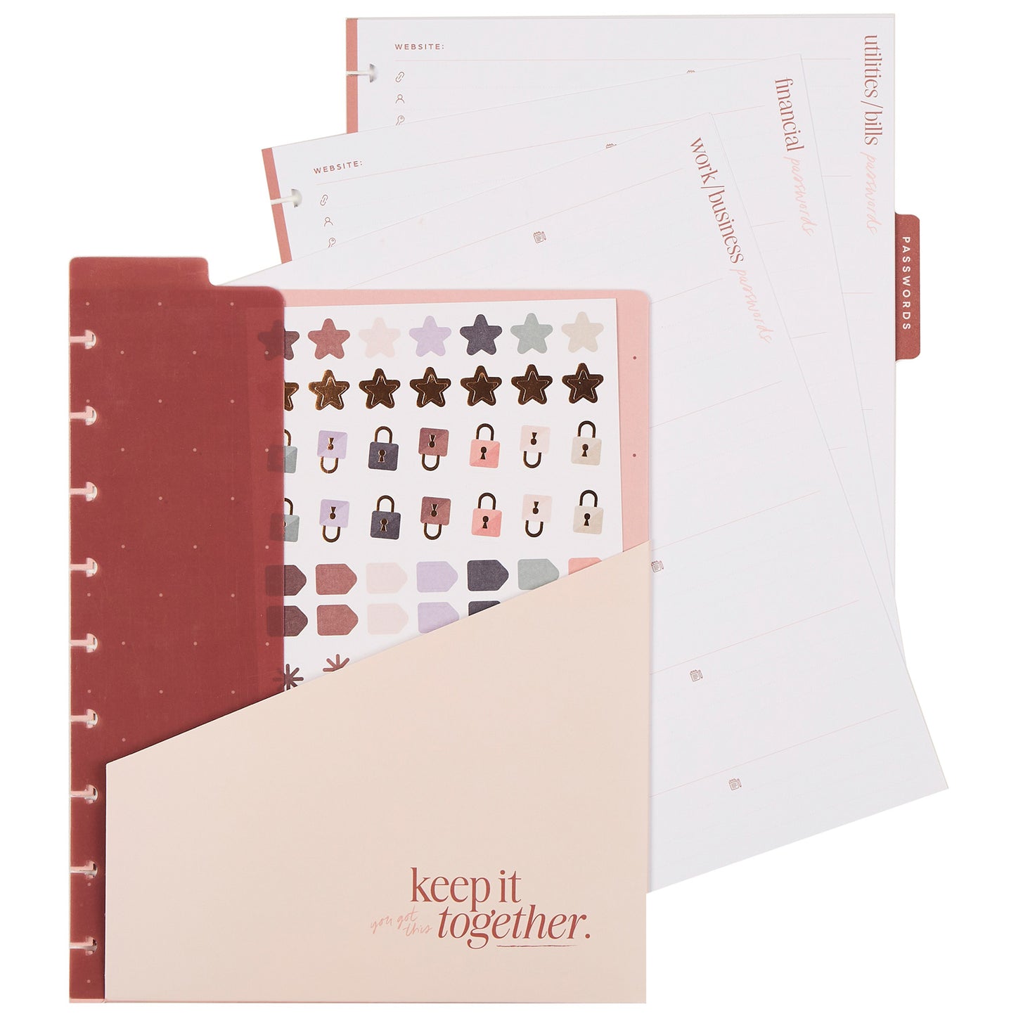 Happy Planner - Accessory Pack - Passwords