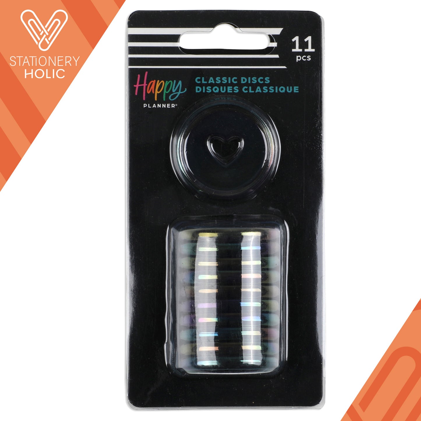 Happy Planner - Discos Classic Plástico - Iridescent