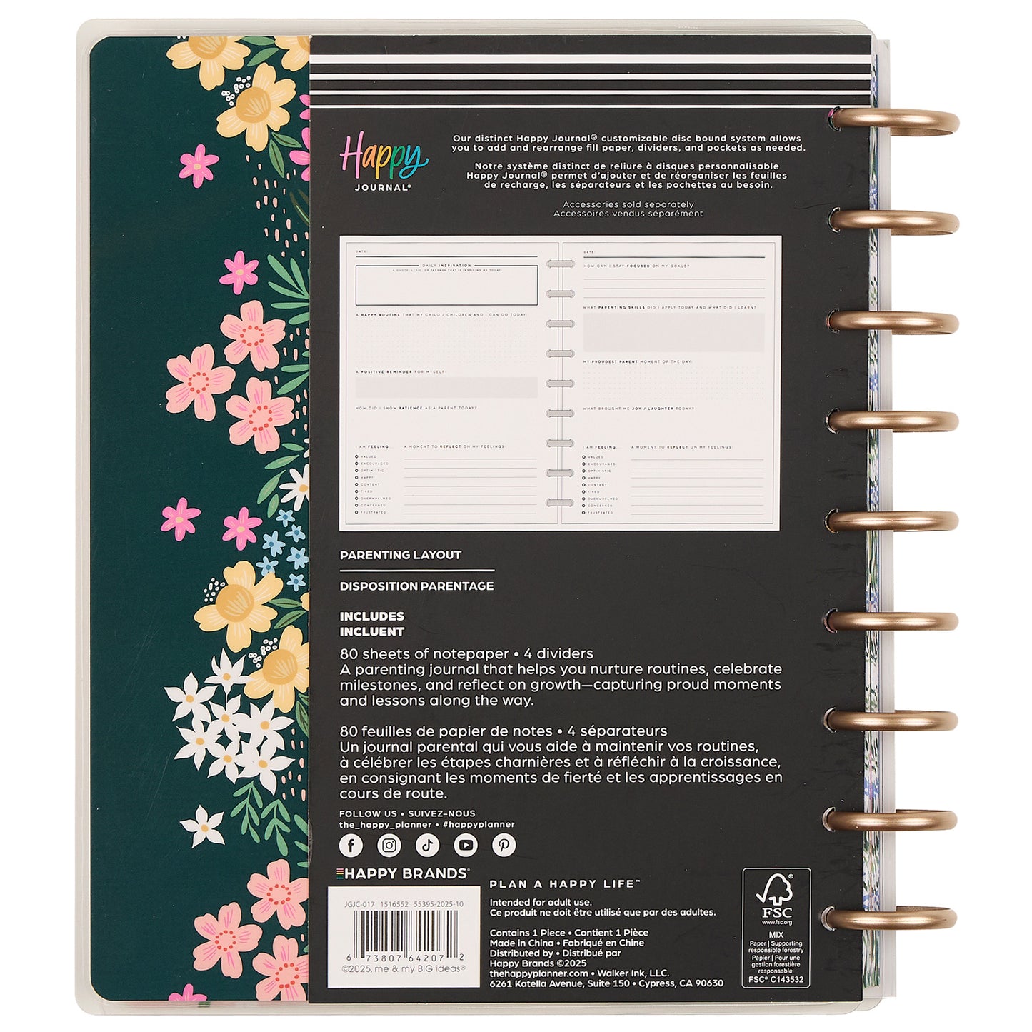 Happy Planner - Journal Guiado - Cool Bloom Parenting