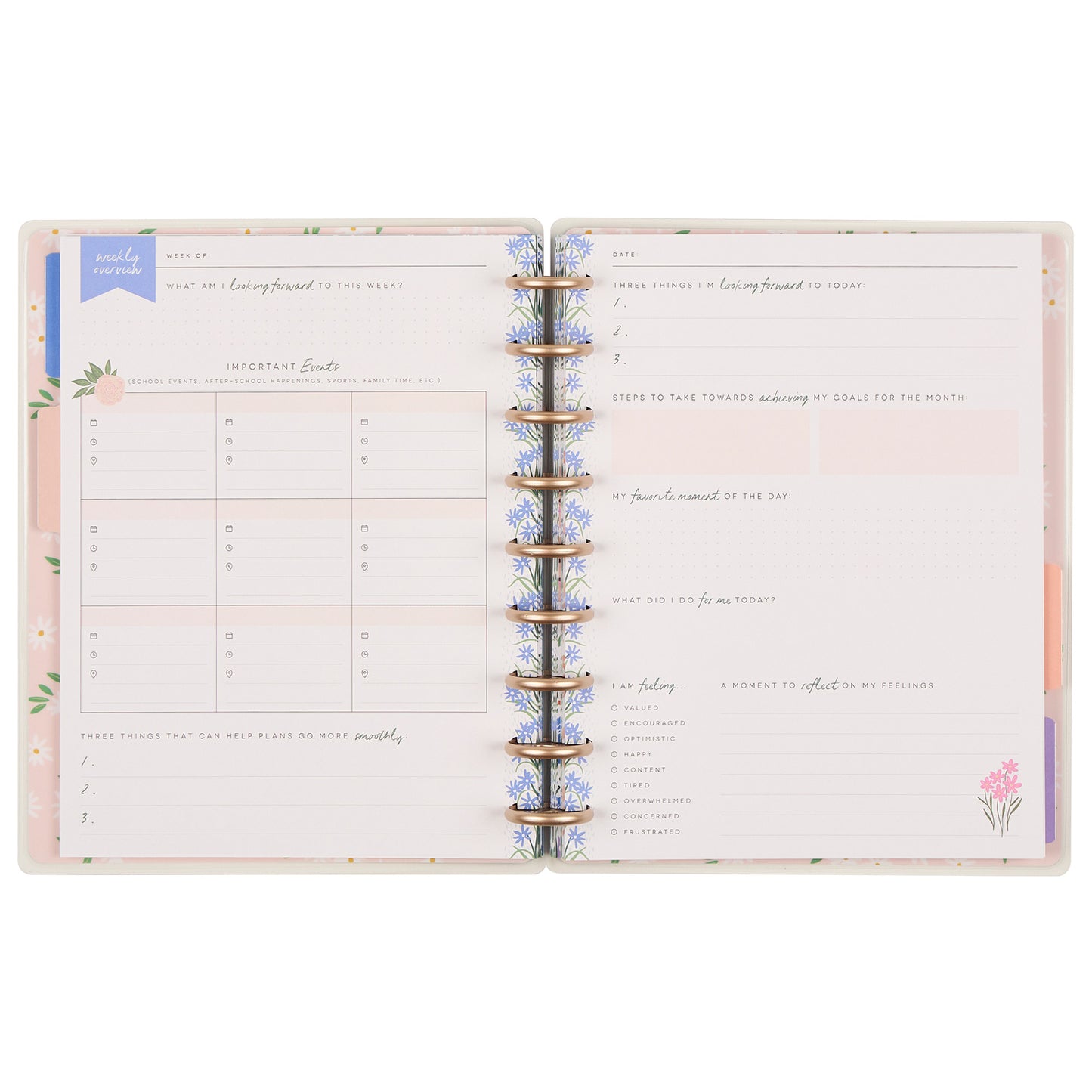 Happy Planner - Journal Guiado - Cool Bloom Parenting
