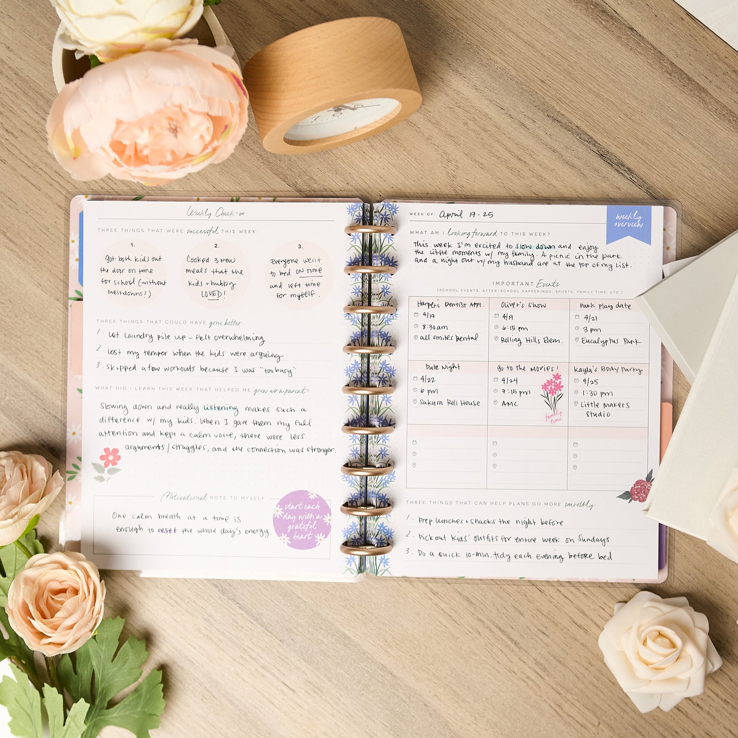 Happy Planner - Journal Guiado - Cool Bloom Parenting