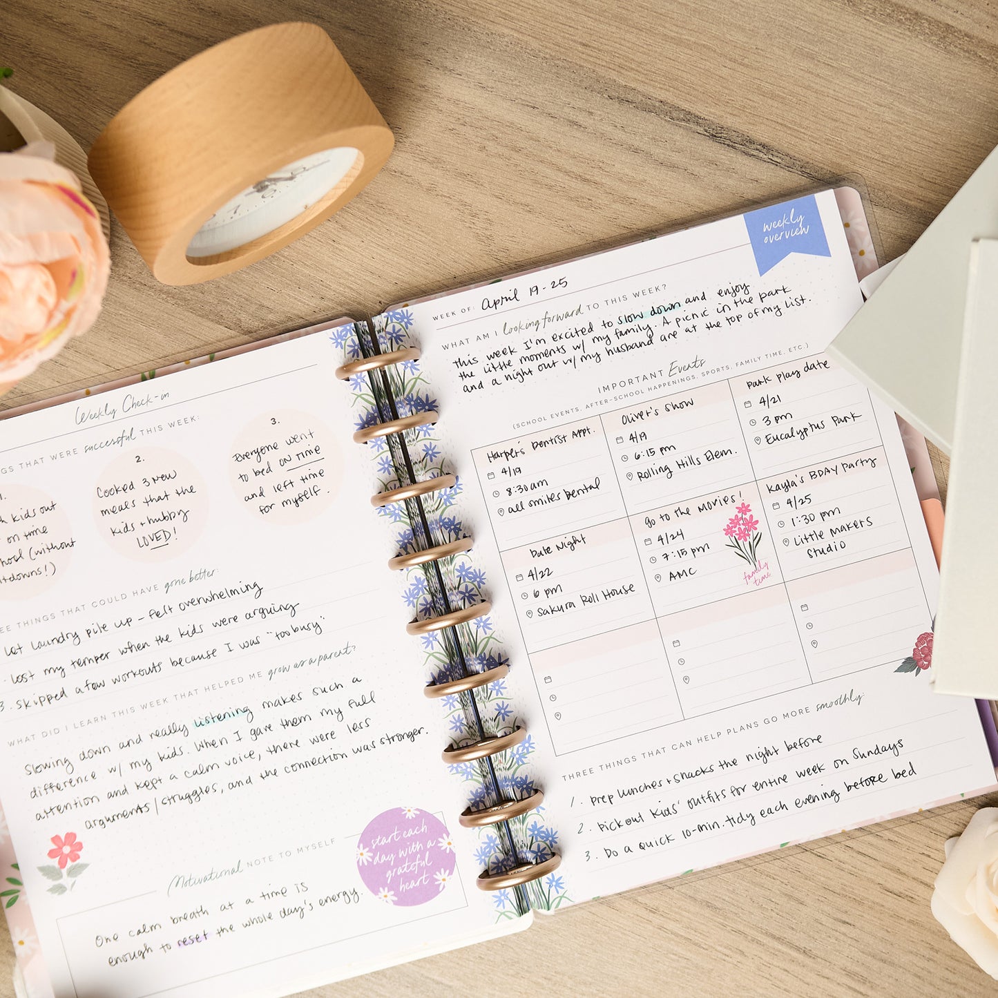 Happy Planner - Journal Guiado - Cool Bloom Parenting