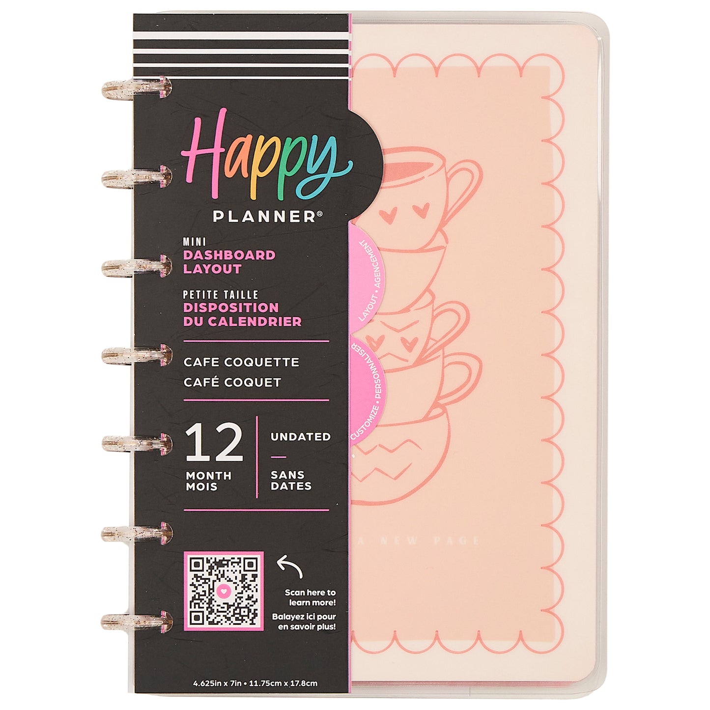 Happy Planner - Planner Mini (12 meses no fechado) - Cafe Coquette
