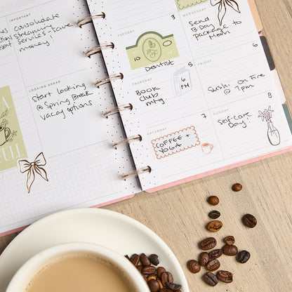 Happy Planner - Planner Mini (12 meses no fechado) - Cafe Coquette
