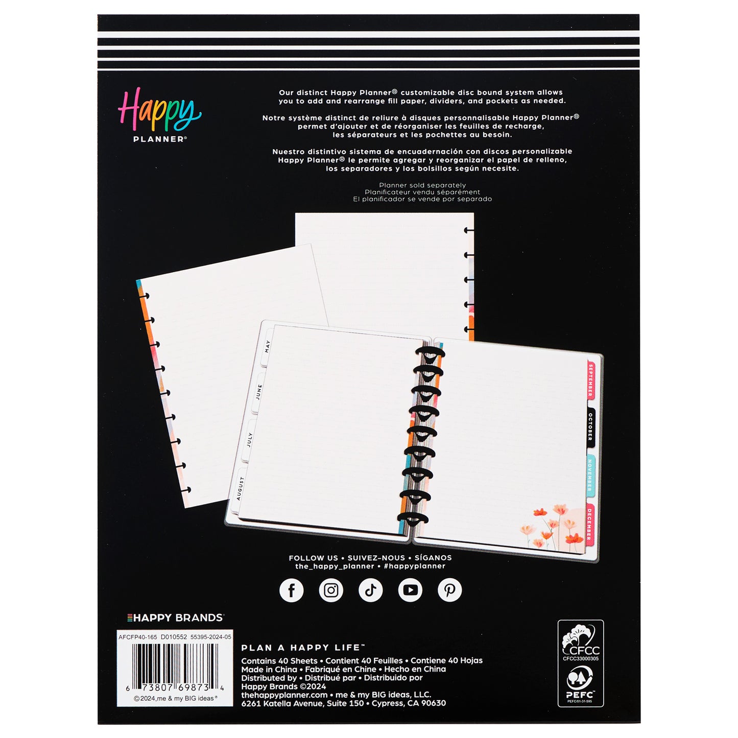 Happy Planner - Papel Classic - Blooming Brush