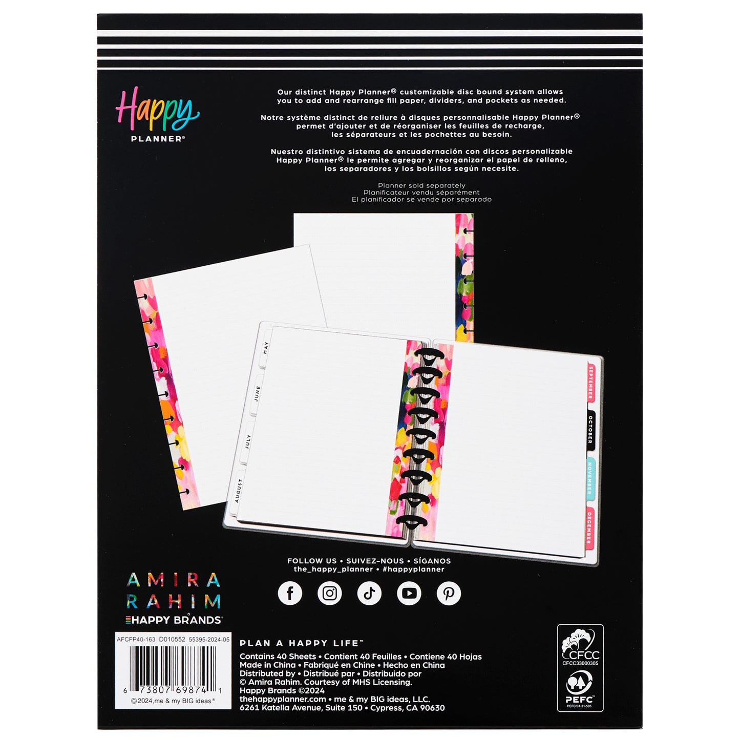Happy Planner - Papel Classic - Bright & Brushy