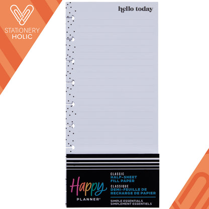 Happy Planner - Papel Skinny Classic - Everyday Simple