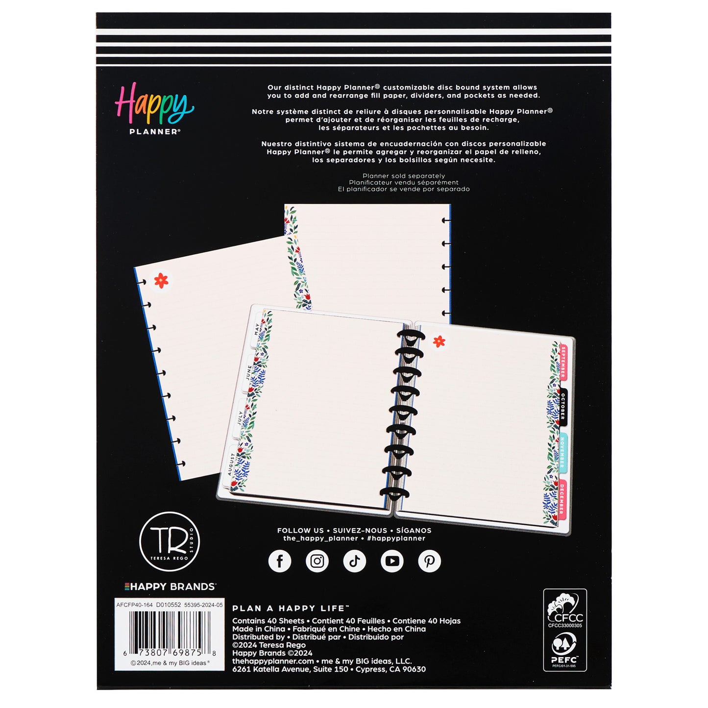 Happy Planner - Papel Classic - Pop Of Joy