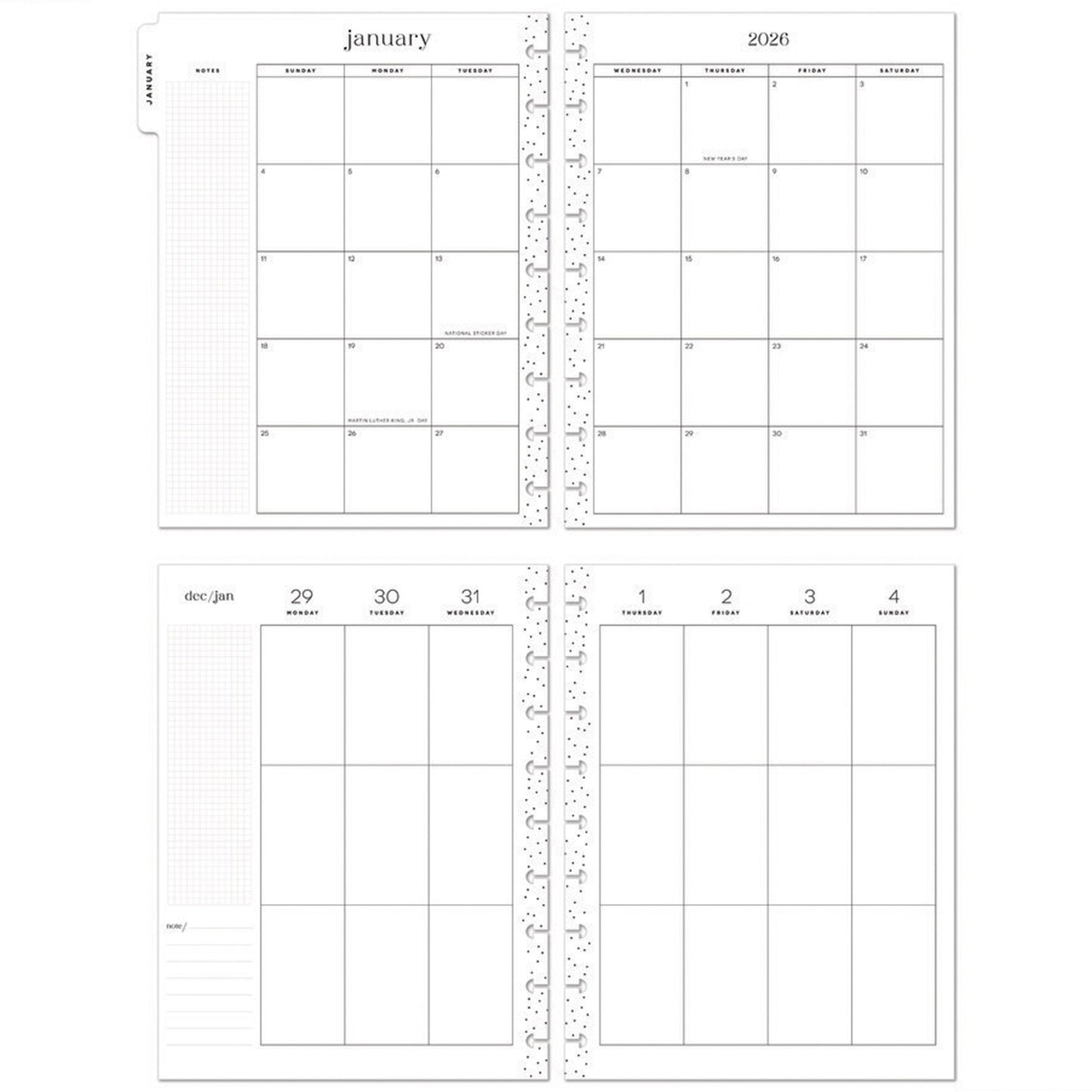 Happy Planner - Planner Classic (2026) - Florescent Embroidery