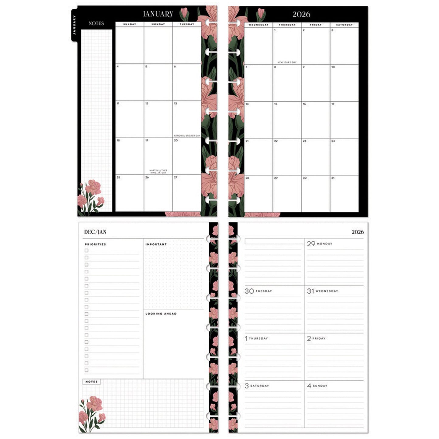 Happy Planner - Planner Mini (2026) - Dark Garden