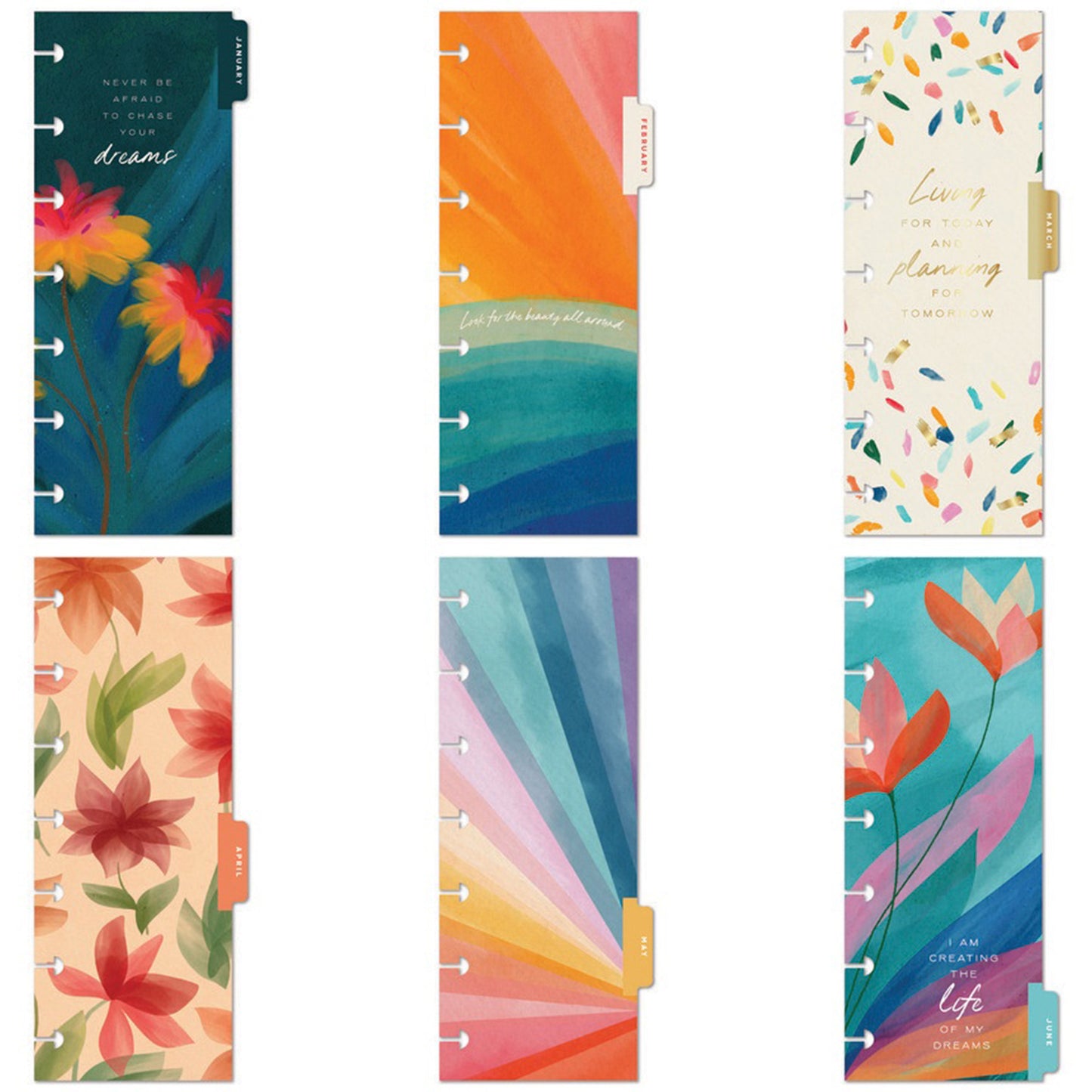 Happy Planner - Planner Skinny Mini (2026) - Floral Energy