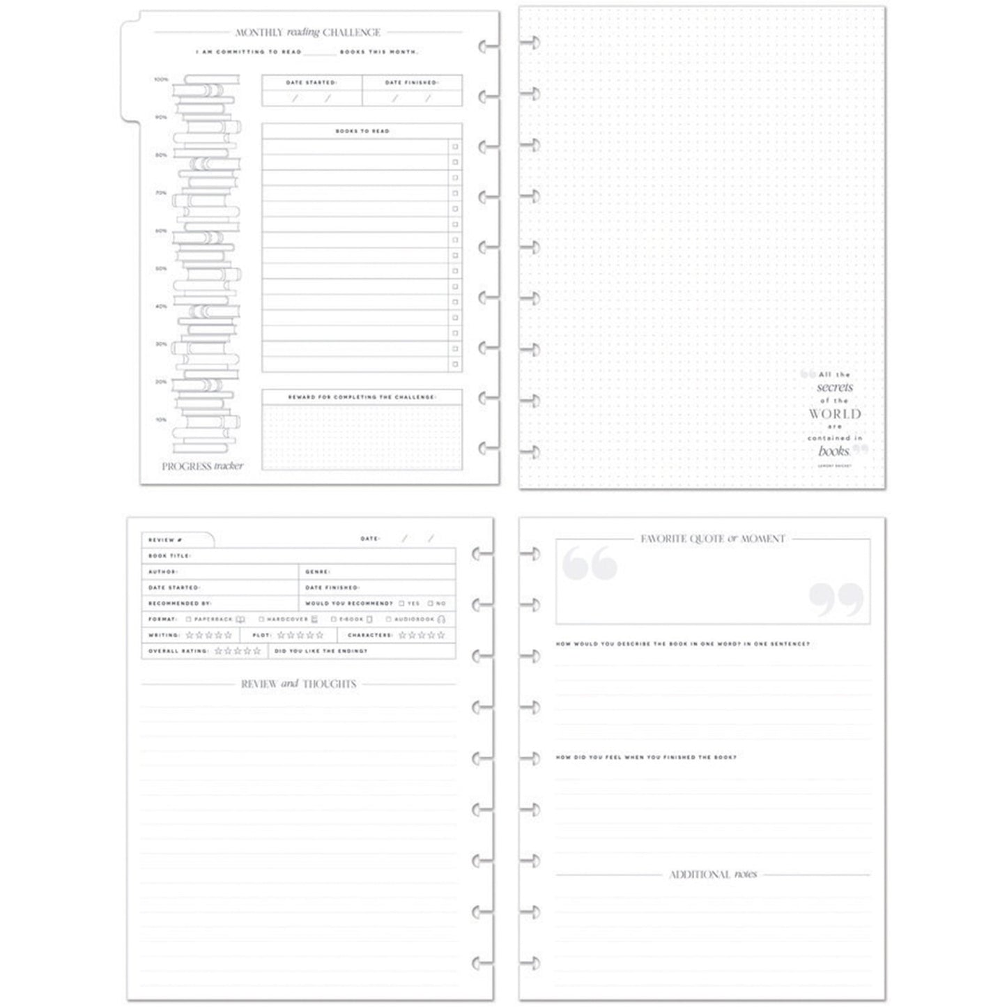 Happy Planner - Journal Guiado Classic - Reading