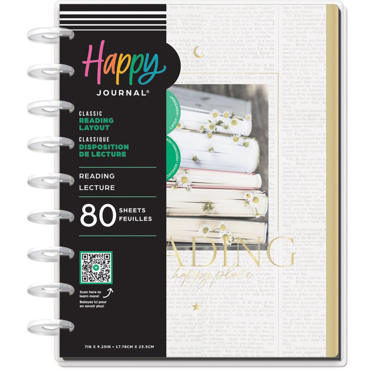 Happy Planner - Journal Guiado Classic - Reading